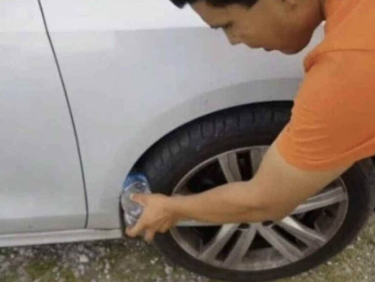 Fiți atenți la sticlele de plastic din anvelope: un avertisment esențial pentru siguranța dumneavoastră.