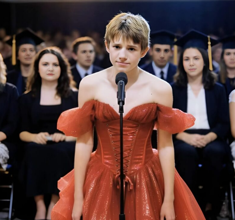 La ceremonia de absolvire, fiul meu a urcat pe scenă purtând o rochie roșie: colegii au început să râdă de el, dar ceea ce a spus i-a lăsat fără cuvinte.”