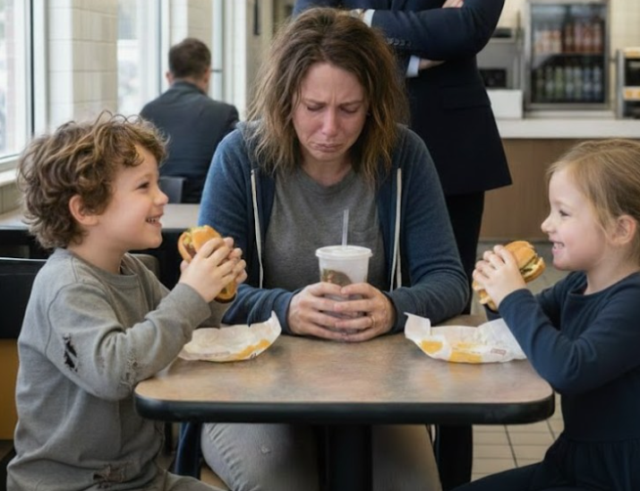 Un om de afaceri bogat a văzut o mamă împărțind un burger cu copiii ei, prefăcându-se că este sătulă — zece ani mai târziu, viața lor s-a schimbat pentru totde
