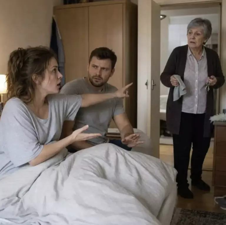 — Ia imediat cheile de la mama ta! A intrat pur și simplu în dormitorul nostru fără să bată la ușă, în timp ce dormeam! Nu am de gând să locuiesc într-o casă în care oricine poate intra și ieși după bunul plac!