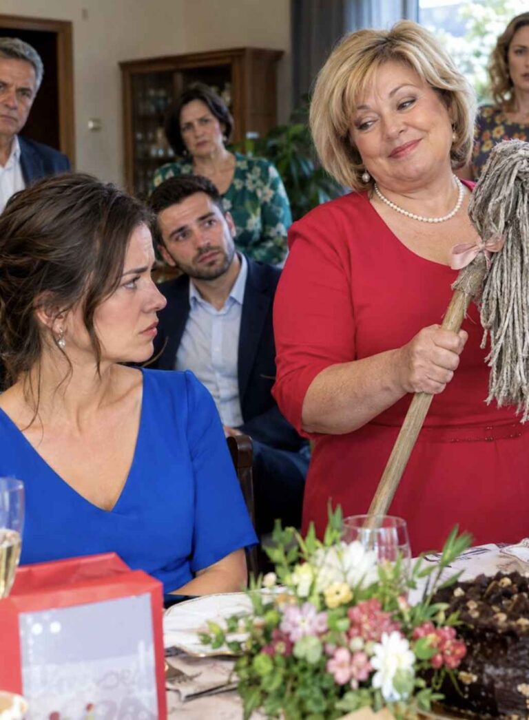 — Toma, querida! Isto combina muito mais contigo do que qualquer outra coisa nesta família! — disse a minha sogra, estendendo-me um esfregão velho e sujo no dia do meu aniversário.